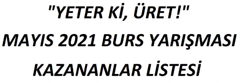 Mayıs Ayı Kazananlar Listesi 